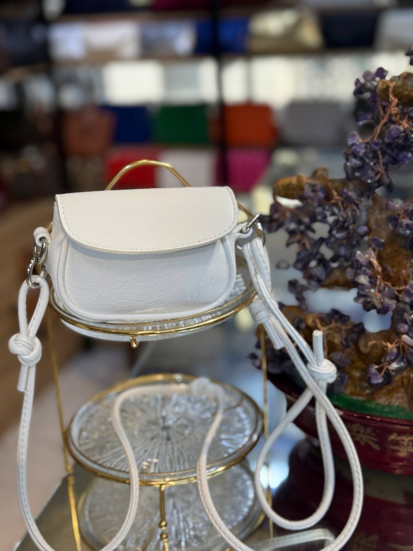 Mini Düğüm Askılı Deri Çapraz ve Bel Çantası (Mikro Bag)