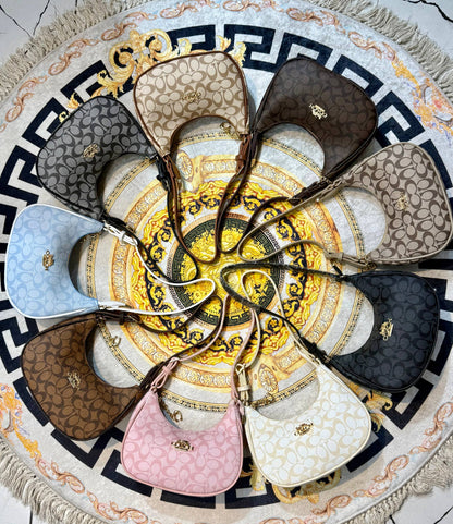 Monogram Baskılı Omuz Çantası