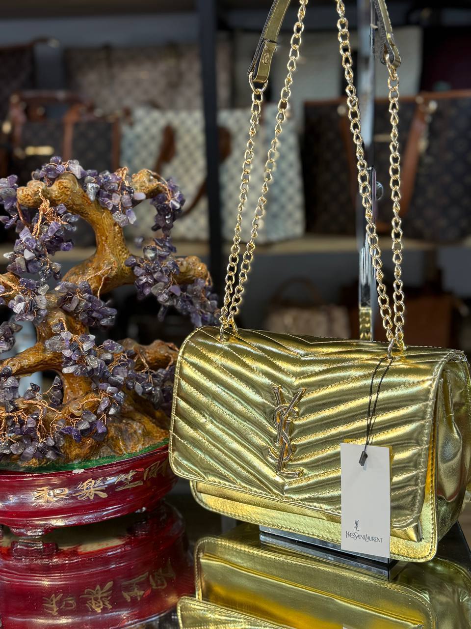 YSL Kapitone Omuz Çantası