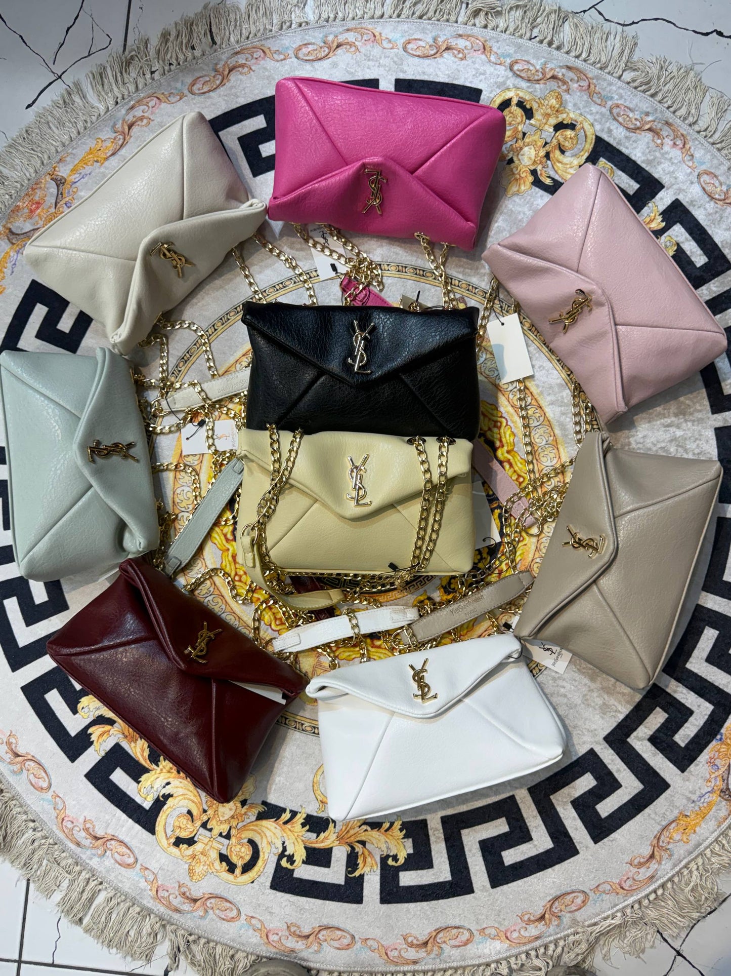 YSL Zincir Askılı Zarf Çanta